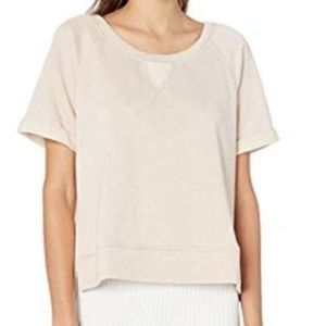 Lurex French Terry Short Sleeve Top